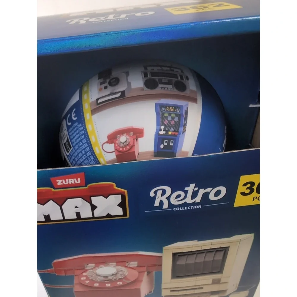 ZURU MAX Retro Collection Building Set 362 Pcs Rotary Phone & Computer 8+ Bricks